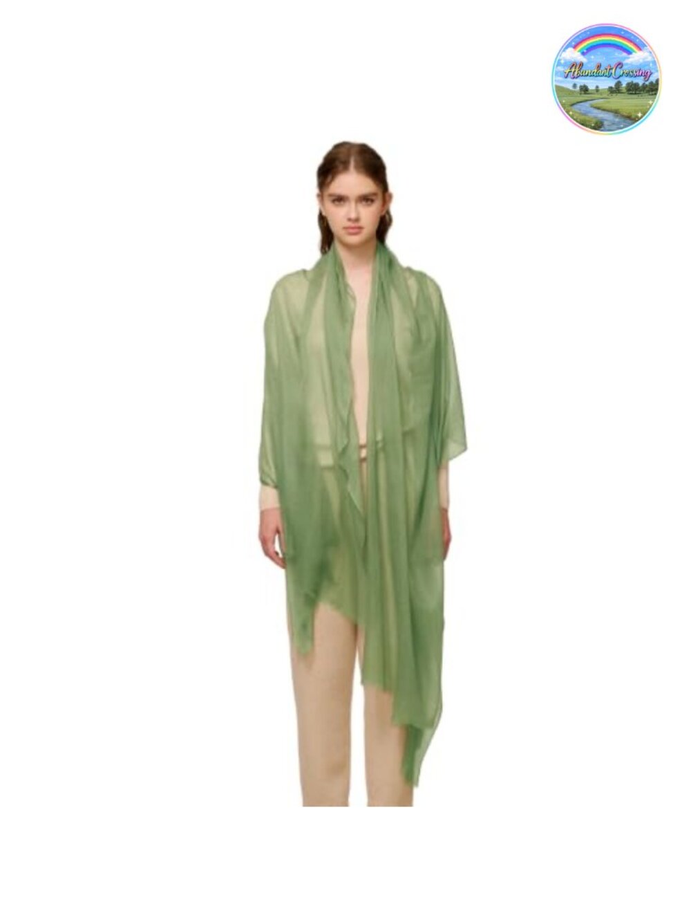 100% Cashmere Shawl Wrap Sheer Featherlight Scarf